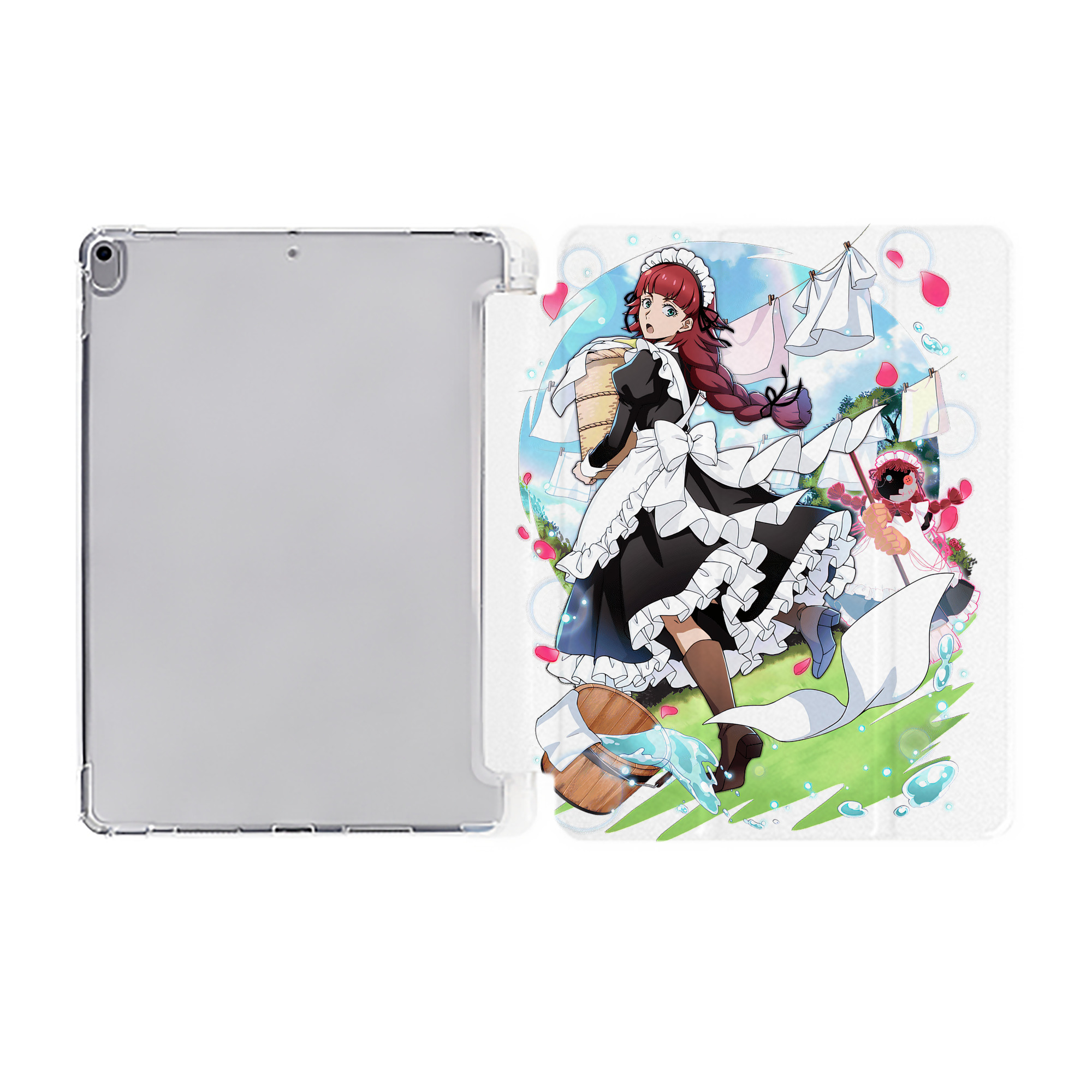 （画像用） 文豪ストレイドッグス Bungo Stray Dogs IPad ケース ペン収納付き 三つ折りスタンド PUレザー×シリコン 対応機種9.5/10.5/10.9インチ
